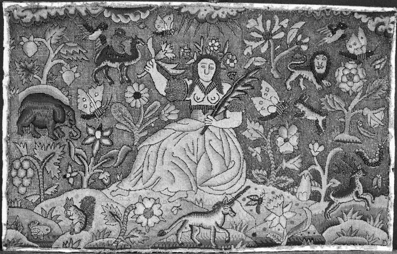 Needlework picture:  Spring