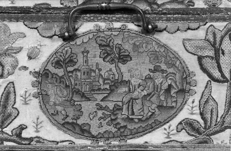 Box with scene from the Judgment of Solomon