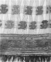 Corner of fringe end with fringe missing