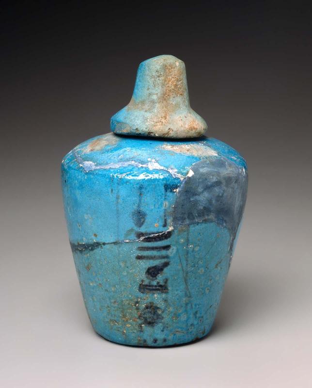Ritual vessel (nemset-jar) with lid