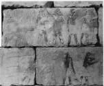 Long wall opposite entrance--register 4-right: scribes and part of flax cultivation scene; regi…