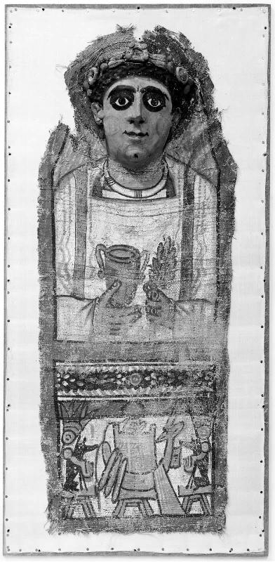 Funerary shroud and mask
