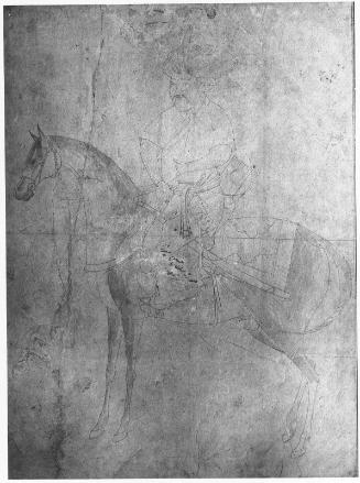 Sultan Husain Mirza on Horseback