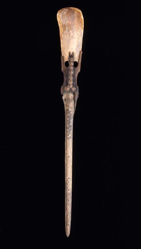 Bronze dagger with wood and ivory handle