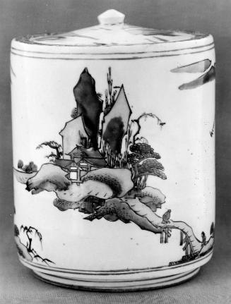 Jar with decoration of landscape