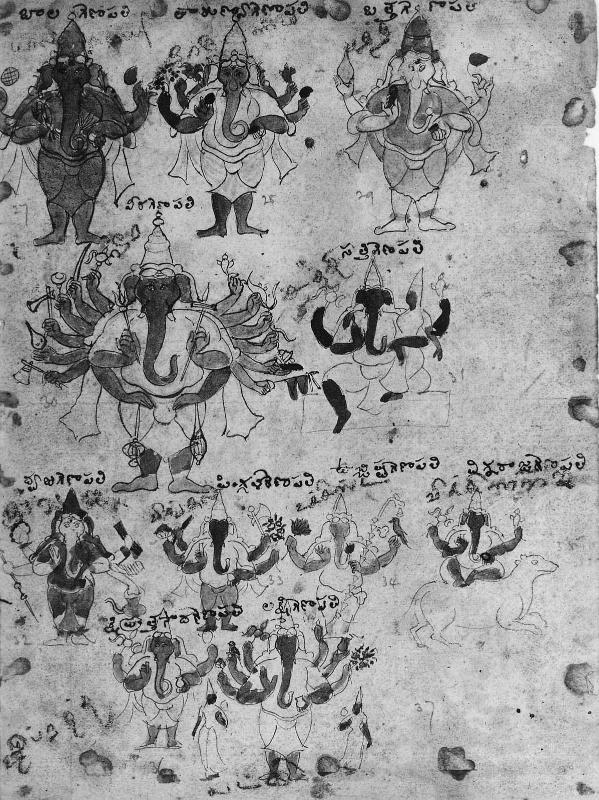 Iconographic study of the forms of Ganesha