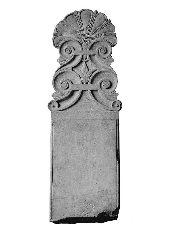 Top and shaft of a grave stele