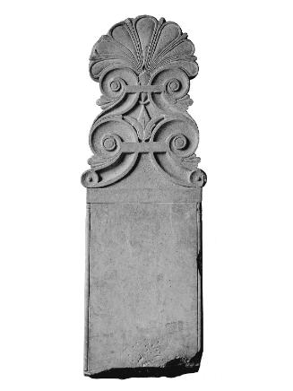Top and shaft of a grave stele