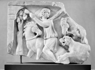 Hunting sarcophagus fragment