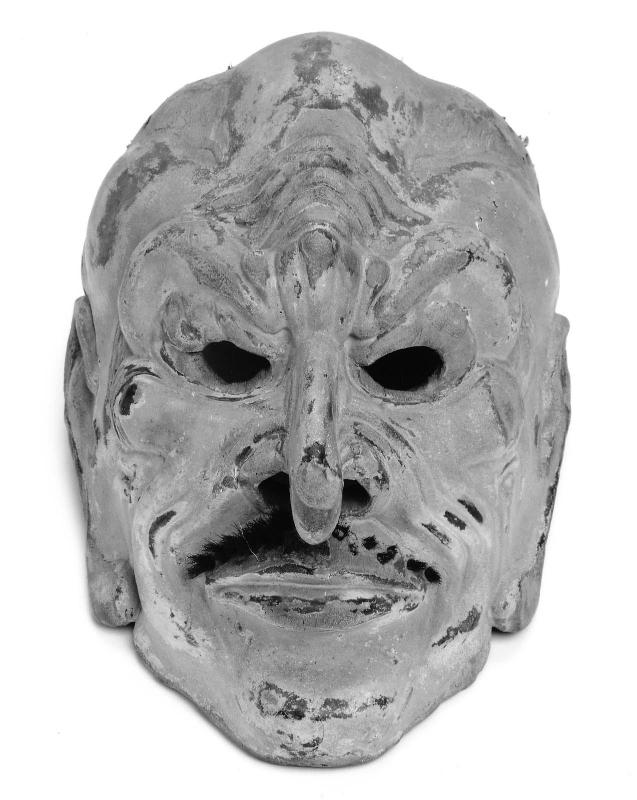 Gigaku mask , possibly of the Suikojû type