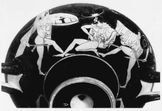 Drinking cup (kylix) depicting an athlete with discus