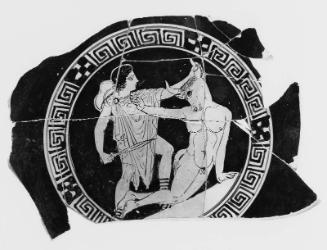 Drinking cup (kylix) depicting Theseus killing the Minotaur