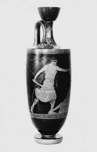 Oil flask (lekythos) depicting the death of Orpheus