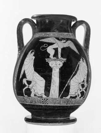 Jar (pelike) with Sphinx terrorizing Theban youths