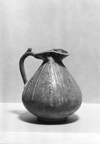 Lead-glazed pitcher (oinochoe)