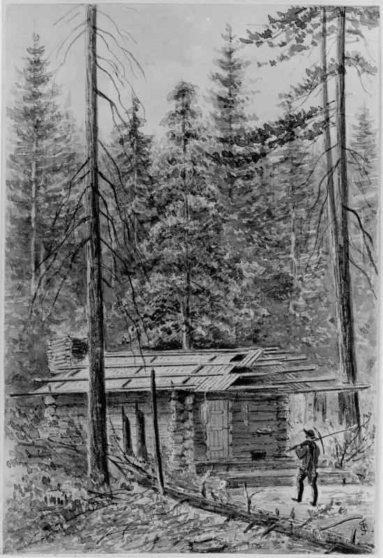 My Cabin on Elk Creek, Montana Territory