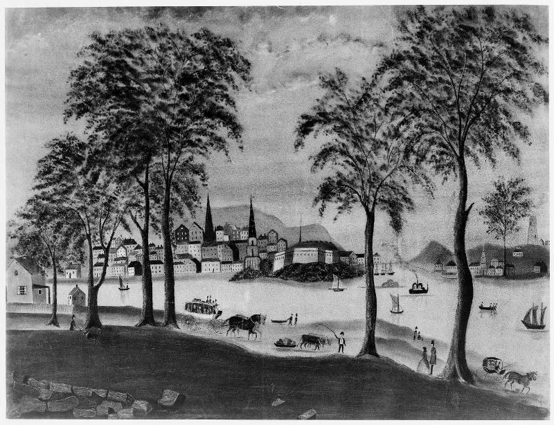 View of New London, Connecticut.