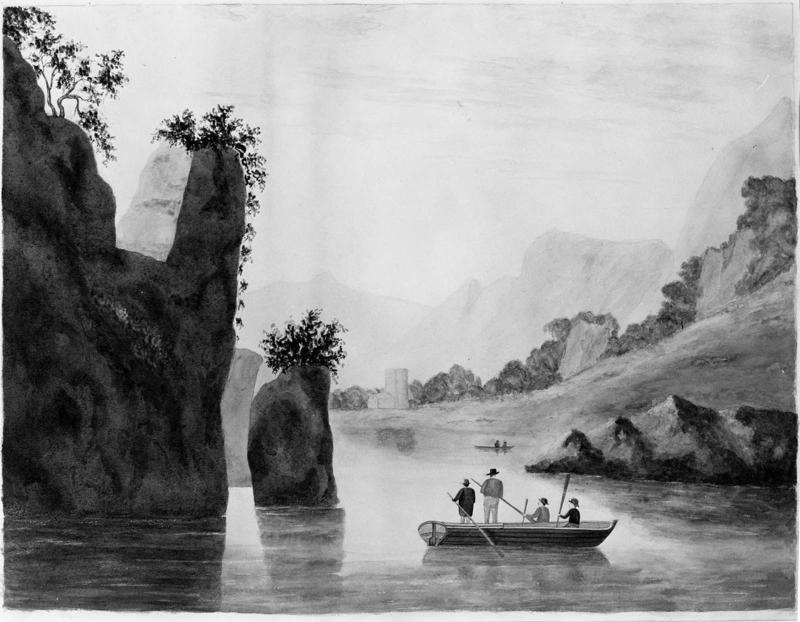 Four men in a boat