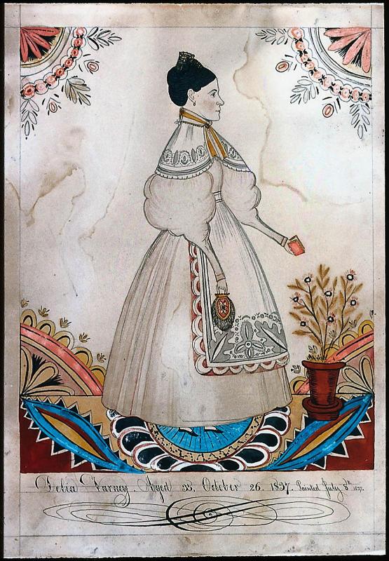 Portrait of Delia Varney, July 8, 1837