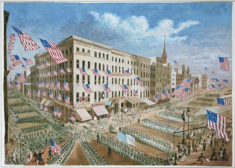 Departure of the 7th Regiment, N.Y.S.M., April 19, 1861