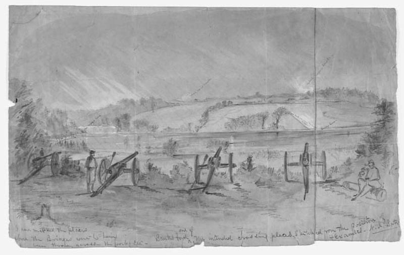 Bank's Ford from position of Hexamer's New Jersey Battery