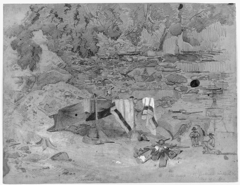 Our camp at the pictured rocks, L.S.