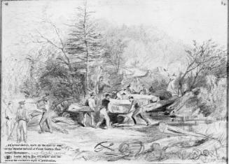 Fifth Vermont Building a Bridge Near Lewinsville, Virginia