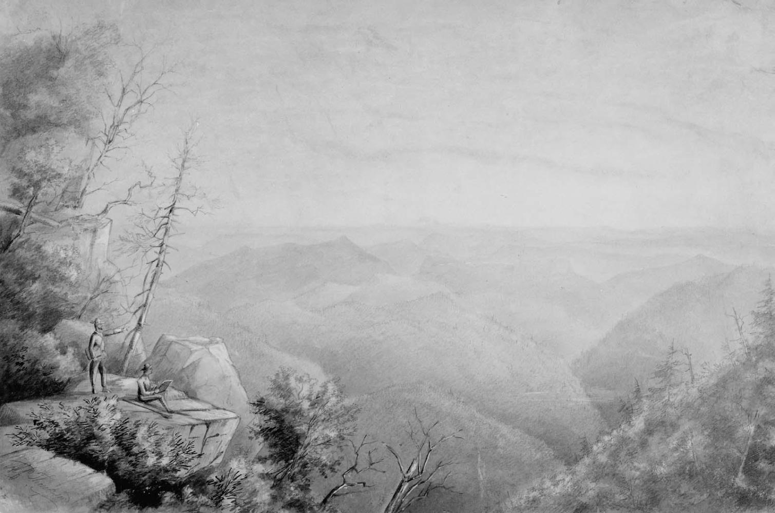 View of the Mountain Region ( the seat of war in Western Virginia) from the Summit of Limestone Mountain