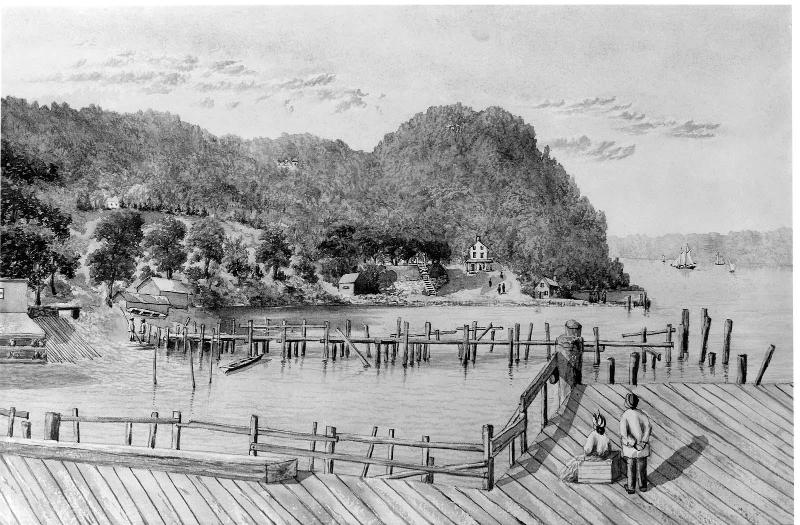 Fort Lee, Palisades, New Jersey: from the landing, 1875