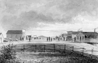 Deer Lodge City on Cottonwood Creek, Montana Territory