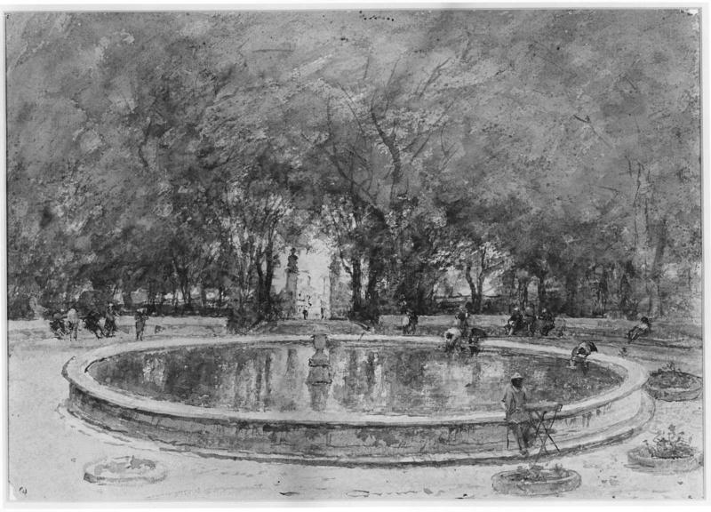 Fountain in park