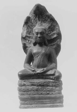 Buddha Seated on Coils of the Naga