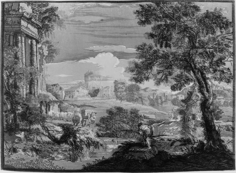 Heroic Landscape with Fishermen, Cows, and Horsemen