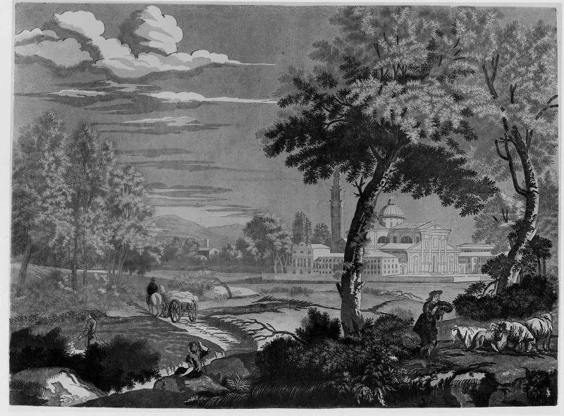 Heroic Landscape with Cart and Goatherd, with San Giorgio Maggiore in the Background