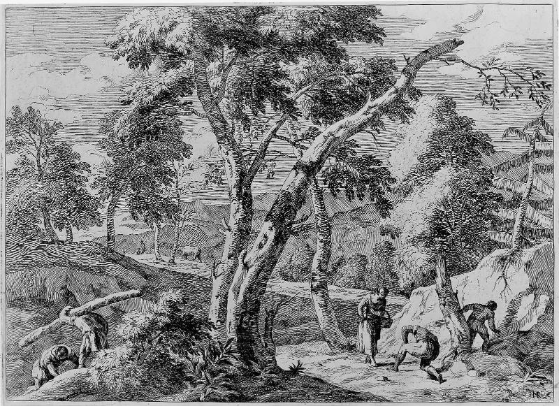 Landscape with Peasants Gathering Nuts