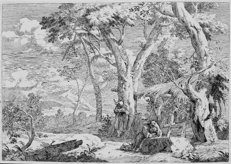 Landscape with Two Monks