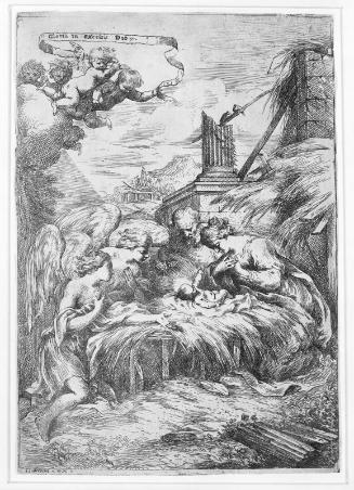 The Nativity with Two Angels