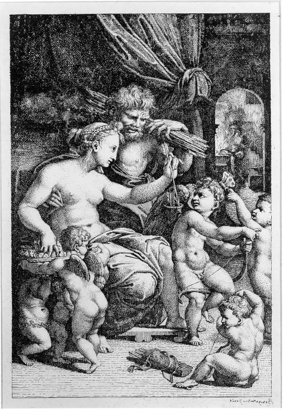 Venus et Vulcain armant les amours