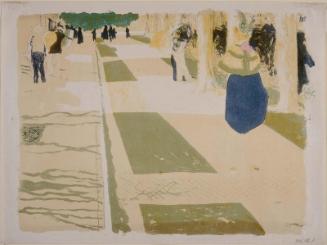 L'Avenue  (From [ Paysages et intérieurs : Douze Lithographies en Couleurs])