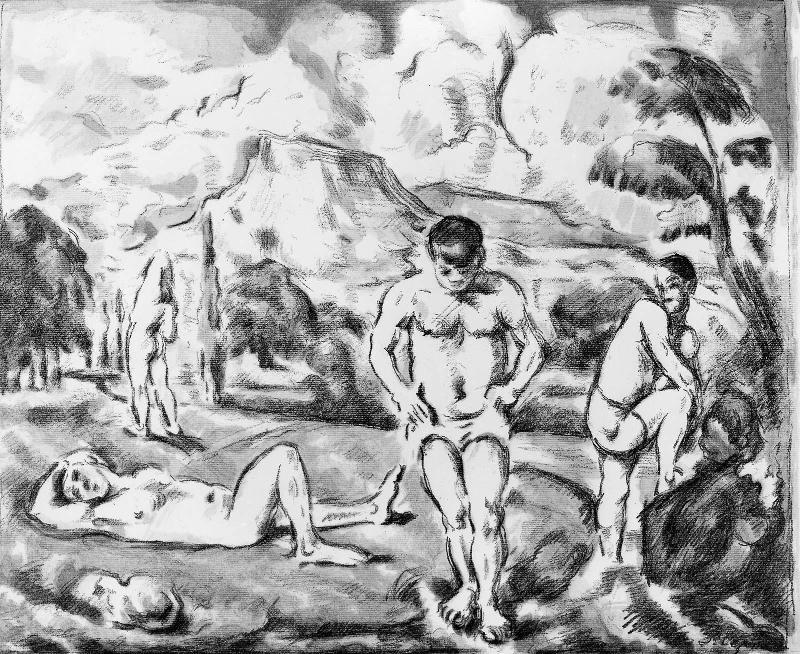 The Bathers (Large Plate)