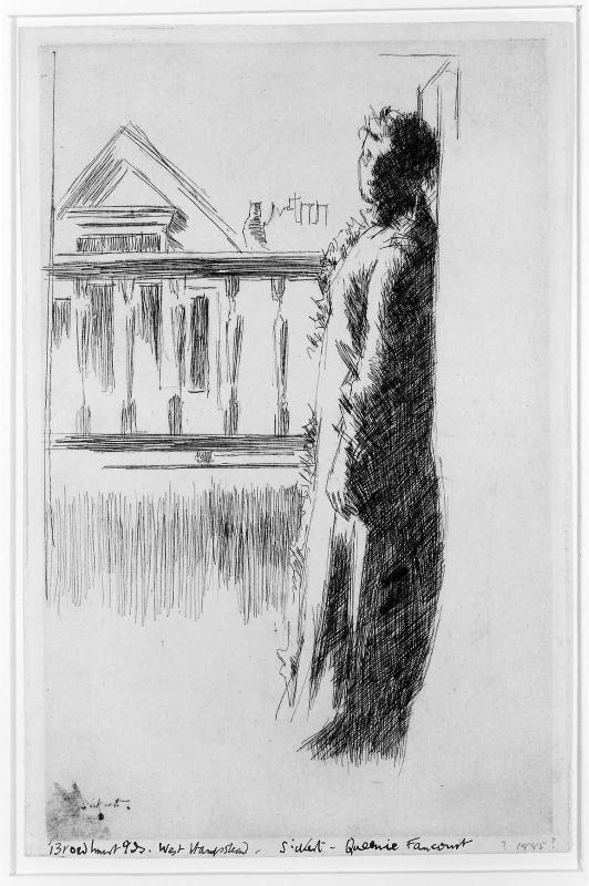 Queenie Fancourt at Broadhurst Gardens, West Hampstead