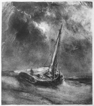 Le Pecheur, temps de pluie