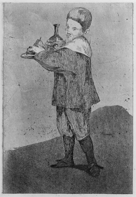 The Boy Carrying a Tray