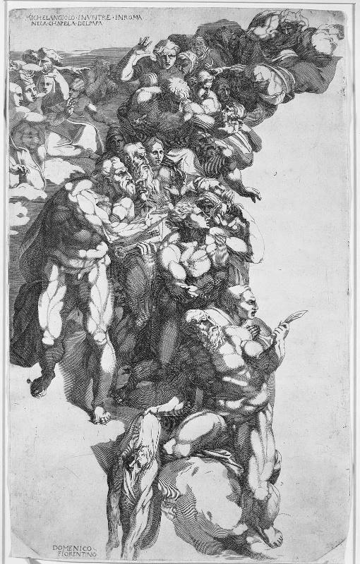 St. Peter, St. Bartholomew, and Other Saints from Michelangelo's "Last Judgment"