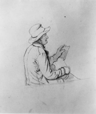 Study for "What a Catch": Seated Fisherman