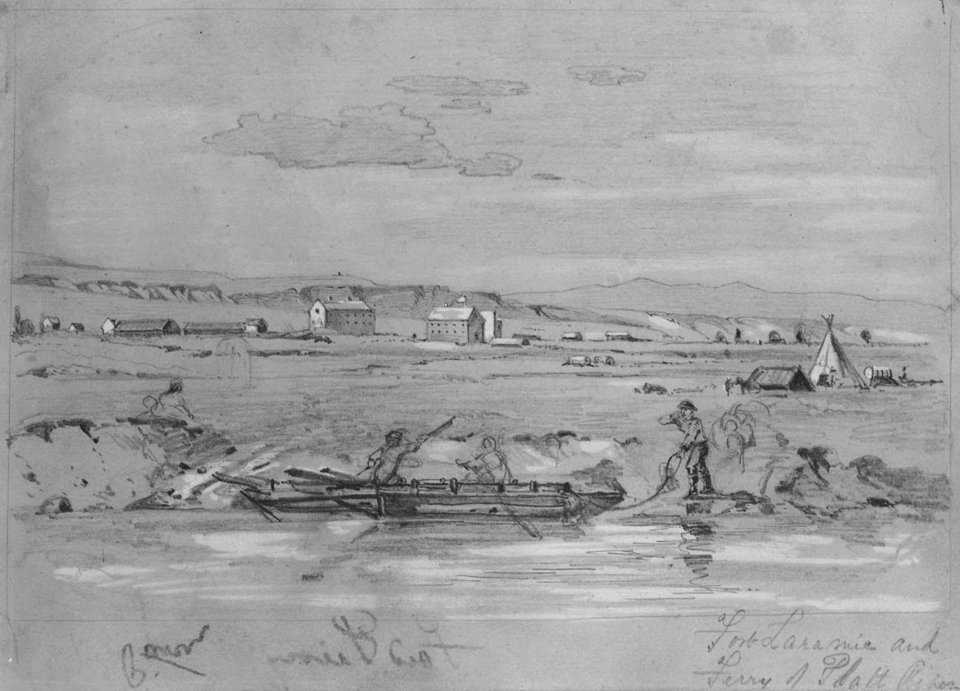 Fort Laramie and Ferry of Platte River