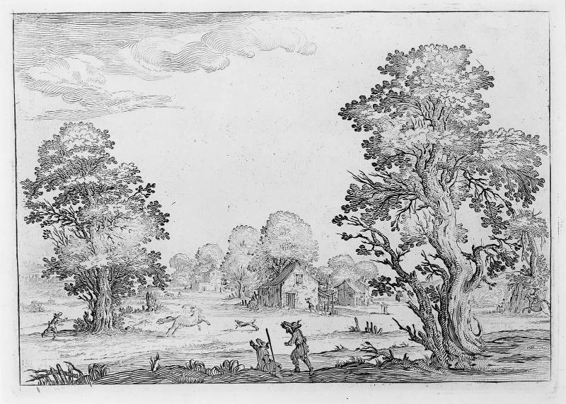 Men Chasing Escaped Horses