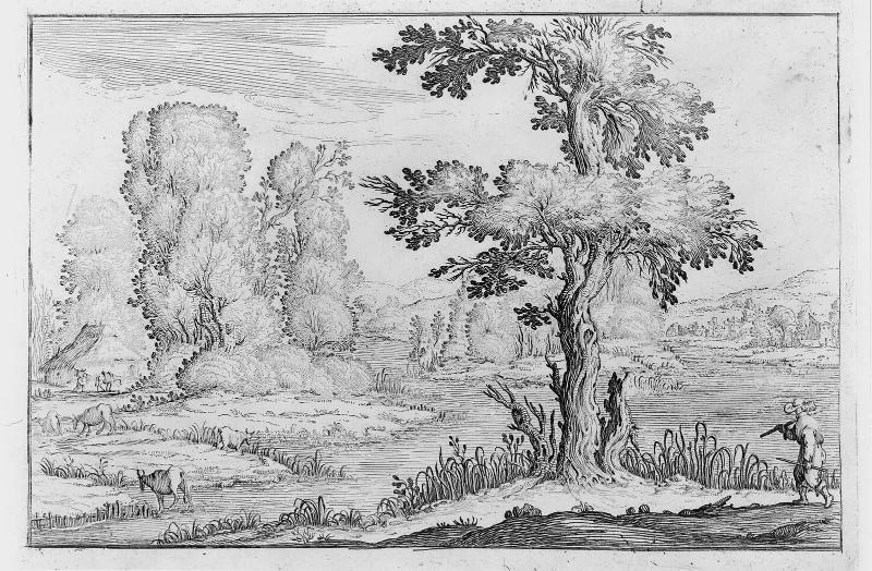 Landscape with Cliff and Cowherd