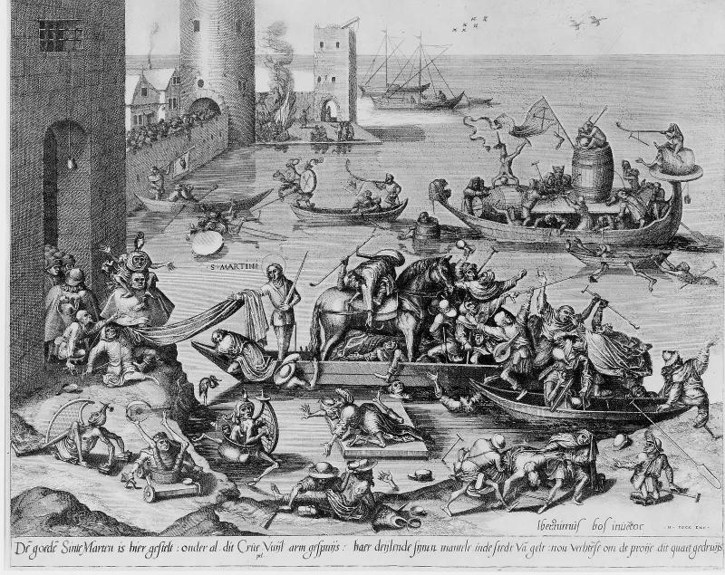 Saint Martin with His Horse on a Ship