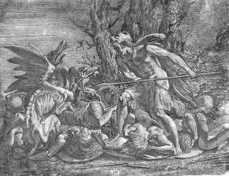 Cadmus Fighting the Dragon